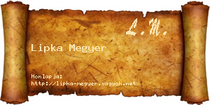 Lipka Megyer névjegykártya